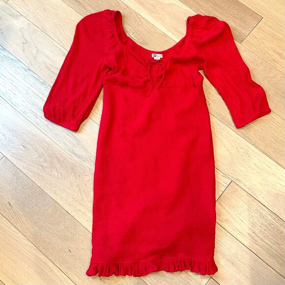 Women’s Billabong Amalfi Night Red Mini Dress – Size Small (NWOT) - Picture 3 of 9